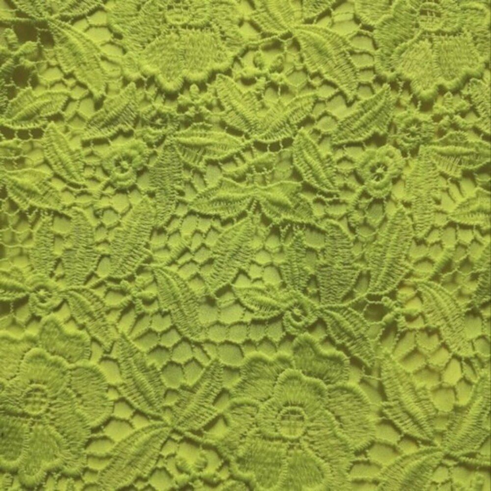J Crew Collection lace dress bright yellow green size 0 - Picture 9 of 10